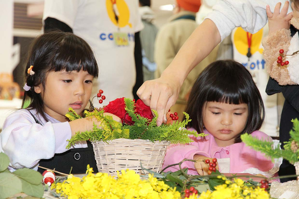 子どもが「花育」を体験するイベントを開催！in福岡